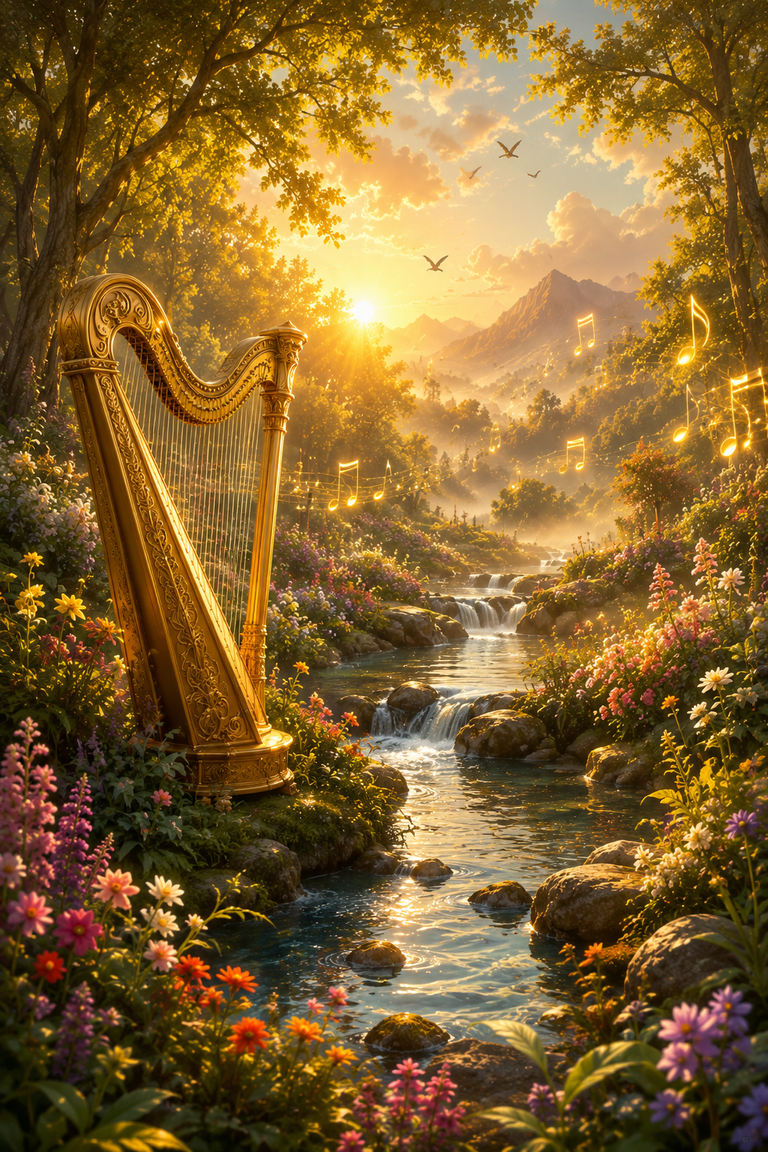 Melodies of the Divine: Heavenly Music Garden AI Art Prompts 2026