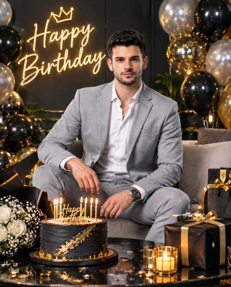 Stylish Birthday Suit AI Photo Editing Prompt for Men 2026