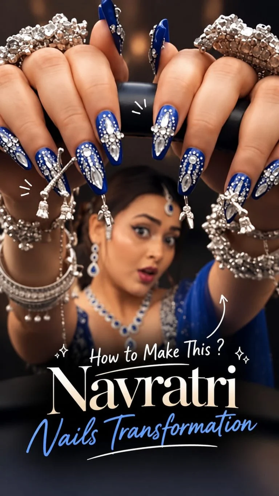 Best Navratri Nails Transformation AI Prompts