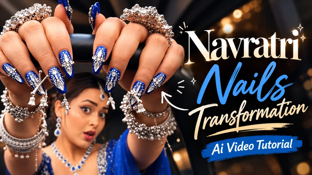 Navratri Nails AI Video Prompt 2026 – Trending Nail Art Tutorial
